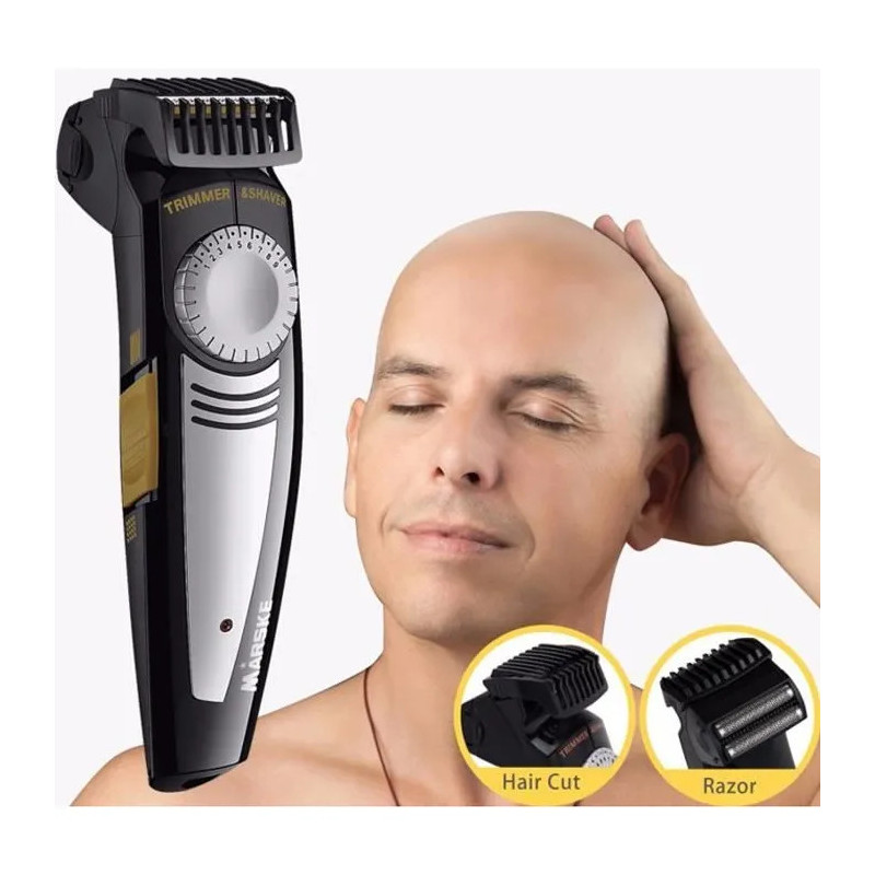 Tondeuse Cheveux Chauve Rechargeable 9 Longueurs Peigne - Marske - Noir